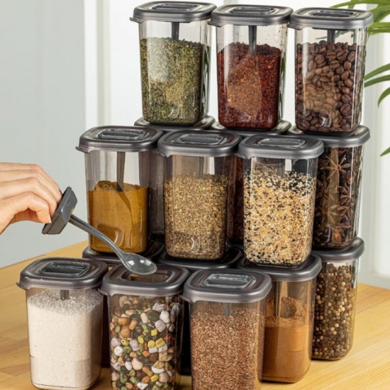 Plastic Container 450ml with Spoon